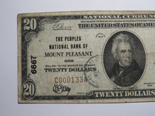 Load image into Gallery viewer, $20 1929 Mount Pleasant Ohio OH National Currency Bank Note Bill Ch. #6667 FINE