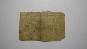 1761 Ten Shillings North Carolina NC Colonial Currency Note Bill! RARE 10s!