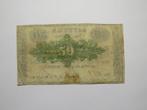 $.50 1862 Alton New Hampshire NH Obsolete Currency Bank Note Bill Jones & Sawyer