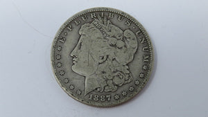 $1 1887-O Morgan Silver Dollar!  90% Circulated US Silver Coin Tougher Date!