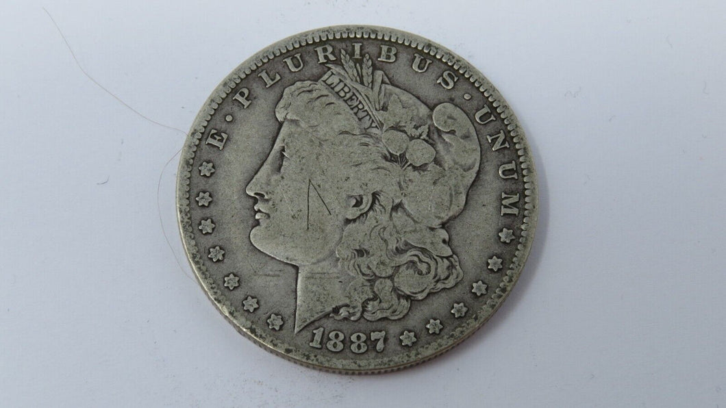 $1 1887-O Morgan Silver Dollar!  90% Circulated US Silver Coin Tougher Date!