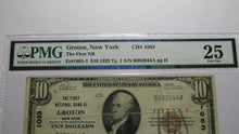 Load image into Gallery viewer, $10 1929 Groton New York NY National Currency Bank Note Bill Ch. #1083 VF25 PMG