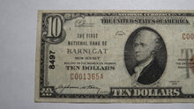 Load image into Gallery viewer, $10 1929 Barnegat New Jersey NJ National Currency Bank Note Bill Ch. #8497 VF+