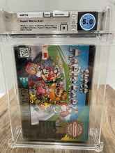 Load image into Gallery viewer, New Super Mario Kart Super Nintendo Factory Sealed Video Game! Wata Graded 1992