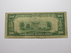 $20 1929 Menasha Wisconsin WI National Currency Bank Note Bill Charter #3724