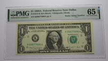 Load image into Gallery viewer, 2 $1 1985 &amp; 1988 Matching Radar Serial Numbers Federal Reserve Bank Note Bills