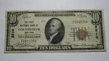 Load image into Gallery viewer, $10 1929 Gouverneur New York NY National Currency Bank Note Bill! Ch. #2510 VF!