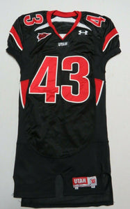 2008 Lei Talamaivao Utah Utes Game Used Worn Under Armour NCAA Football Jersey