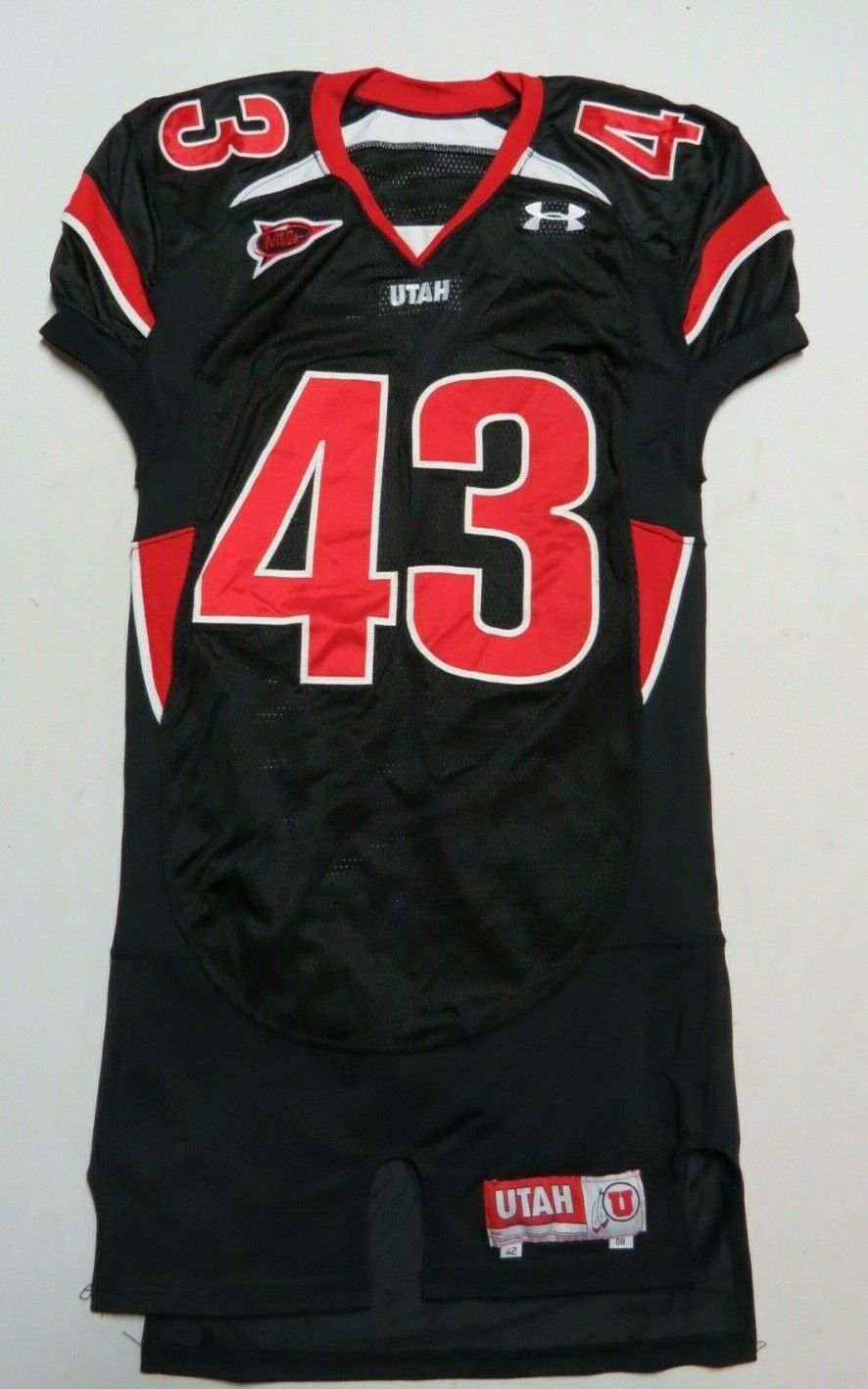 2008 Lei Talamaivao Utah Utes Game Used Worn Under Armour NCAA Football Jersey