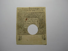 Load image into Gallery viewer, 1780 40s Hartford Connecticut CT Colonial Currency Note Bill Forty Shillings XF+