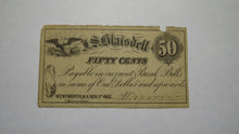 Load image into Gallery viewer, $.50 1862 Wentworth New Hampshire NH Obsolete Currency Bank Bill Fractional Note