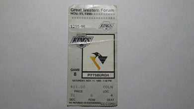 November 11, 1995 Los Angeles Kings Vs Penguins Hockey Ticket Stub! Gretzky Goal