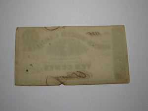 $.10 1862 Raleigh North Carolina Obsolete Currency Bank Note Bill NC State AU+