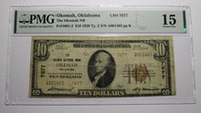 Load image into Gallery viewer, $10 1929 Okemah Oklahoma OK National Currency Bank Note Bill Ch. #7677 F15 PMG