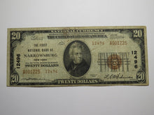 Load image into Gallery viewer, $20 1929 Narrowsburg New York National Currency Bank Note Bill Ch. #12496 FINE