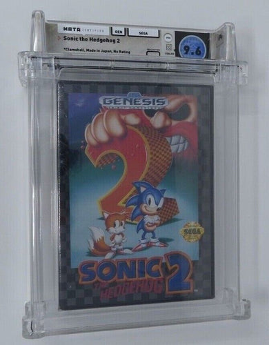 Sonic The Hedgehog 2 Sega Genesis Sealed Video Game Wata 9.6 A++ 1st Tube Seam!!