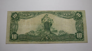 $10 1902 Dumont New Jersey NJ National Currency Bank Note Bill! Ch. #11361 VF