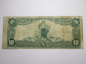 $10 1902 Spring City Pennsylvania PA National Currency Bank Note Bill #2018 FINE