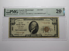 Load image into Gallery viewer, $10 1929 Laurel Mississippi National Currency Bank Note Bill Ch. #6681 VF20 PMG