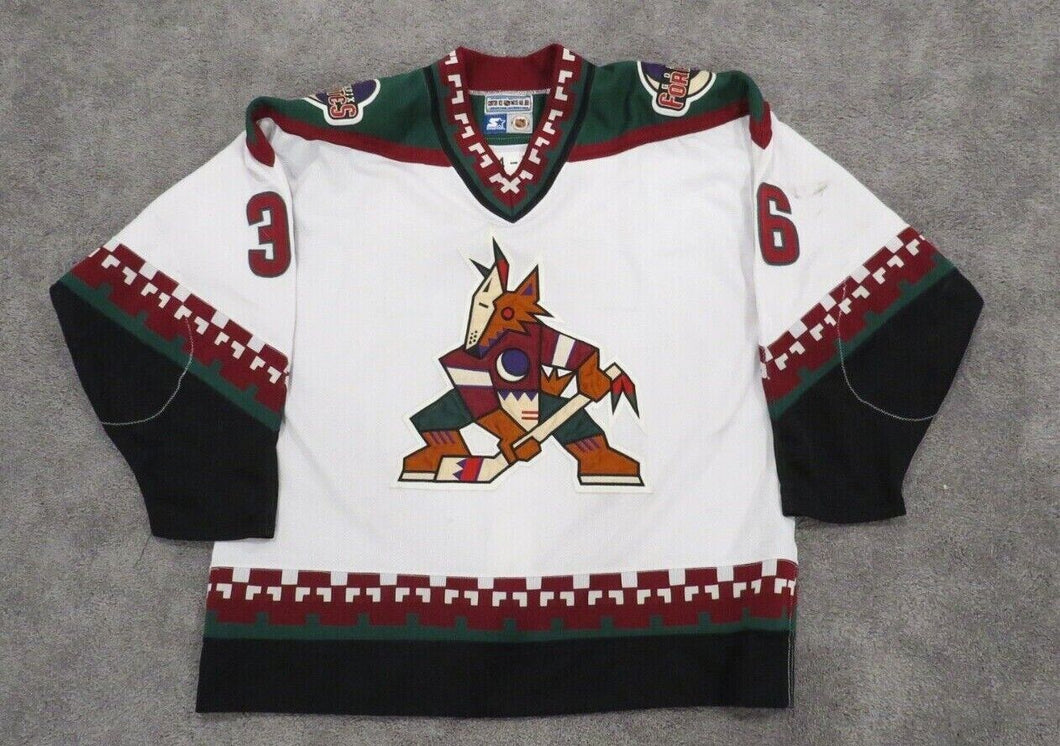 1996-97 Juha Ylonen Phoenix Coyotes Inaugural Game Used Worn NHL Hockey Jersey