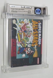 Original Super Mario All Stars Super Nintendo Sealed Video Game Wata Graded 7.0 