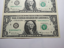 Load image into Gallery viewer, $1 2017 Uncut New York BEP Uncirculated Currency Sheet 3 Federal Reserve Notes