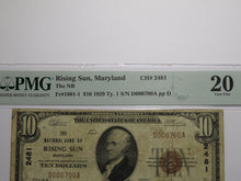 Load image into Gallery viewer, $10 1929 Rising Sun Maryland MD National Currency Bank Note Bill Ch. #2481 VF20