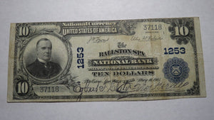 $10 1902 Ballston Spa New York NY National Currency Bank Note Bill #1253 FINE