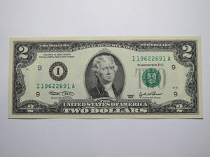 $2 2003 & $5 2021 Matching Radar Serial Numbers Federal Reserve Bank Note Bills