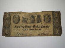 Load image into Gallery viewer, $1 1841 Bristol Pennsylvania PA Obsolete Currency Bank Note Bill Bucks County