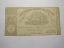 Load image into Gallery viewer, $.50 1863 Raleigh North Carolina Obsolete Currency Bank Note Bill LOW SERIAL #