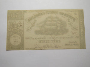 $.50 1863 Raleigh North Carolina Obsolete Currency Bank Note Bill LOW SERIAL #