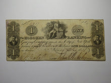 Load image into Gallery viewer, $1 1828 Hoboken New Jersey NJ Obsolete Currency Bank Note Bill Grazing Company