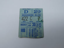 Load image into Gallery viewer, January 30, 1972 New York Rangers Vs. Minnesota North Stars Hockey Ticket Stub