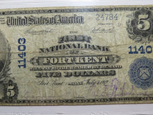 Load image into Gallery viewer, $5 1902 Fort Kent Maine ME National Currency Bank Note Bill Ch. #11403 PMG F15