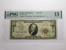 Load image into Gallery viewer, $10 1929 Crosby Minnesota MN National Currency Bank Note Bill Ch. #9838 F15 PMG