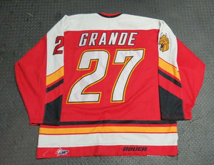 1998-99 Duilio Grande Baie-Comeau Drakkar Game Used Worn QMJHL Hockey Jersey CHL