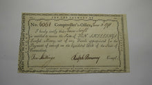 Load image into Gallery viewer, 1791 10 Shillings Connecticut Comptrollers Office Colonial Currency Note Pomeroy