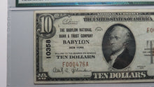 Load image into Gallery viewer, $10 1929 Babylon New York NY National Currency Bank Note Bill Ch #10358 VF35 PMG