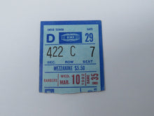 Load image into Gallery viewer, March 10, 1982 New York Rangers Vs. Philadelphia Flyers NHL Hockey Ticket Stub