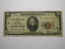 Load image into Gallery viewer, $20 1929 Boston Massachusetts National Currency Federal Reserve Bank Note FINE