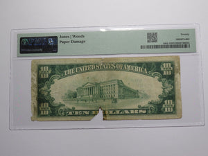 $10 1929 Perry Oklahoma OK National Currency Bank Note Bill Ch. #14020 PMG VF20