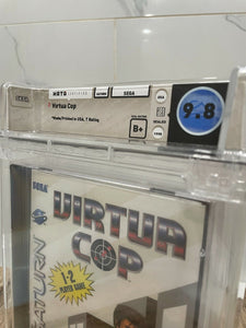 New Virtua Cop Sega Saturn Factory Sealed Video Game Wata 9.8 Graded Virtual CD