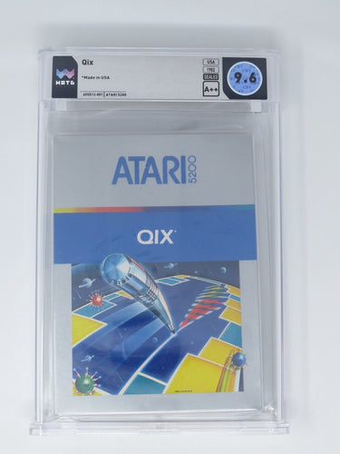 New Qix Sealed Atari 5200 Video Game Wata Graded 9.6 A++ Seal RARE! 1982