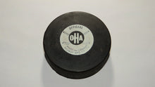 Load image into Gallery viewer, Vintage Stratford Perths Game Used OHA Official Viceroy Hockey Puck Ontario