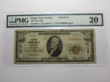 Load image into Gallery viewer, $10 1929 Hope New Jersey NJ National Currency Bank Note Bill Ch. #10118 VF20 PMG