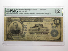 Load image into Gallery viewer, $10 1902 Bonner Springs Kansas KS National Currency Bank Note Bill Ch. #9197 PMG