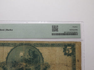 $5 1902 Mercedes Texas TX National Currency Bank Note Bill Ch. #11879 F12 PMG