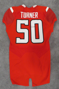 2016 Julius Turner Rutgers Scarlet Knights Game Used Worn Football Jersey Big 10