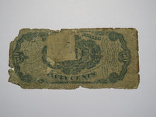 Load image into Gallery viewer, 1874 $.50 Fifth Issue Fractional Currency Obsolete Bank Note Bill! 5th